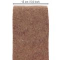 Tofarvet filtbånd af uldfilt, egnet som grydelapper, 100% uld, lilla/brun, 15 cm x 5 m | Floristik24.dk
