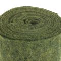 Floristik24 Filt bånd uld bånd håndværk filt filt rulle mørkegrøn 15cm 5m