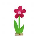 Floristik24 Filt blomst pink 64cm