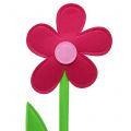 Floristik24 Filt blomst pink 64cm