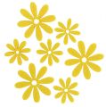 Floristik24 Filt blomstersæt i gul 96 stk