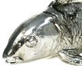 Floristik24 Deco fisk antik sølv 14cm