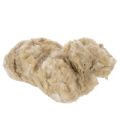 Floristik24 Naturlig beige fåreuld, løs, til hobby og dekoration, 250 g