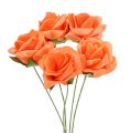 Floristik24 Skumrose Ø4,5cm Orange 36p