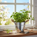 Spand med rebhåndtag Ø14cm H12cm | Floristik24.dk