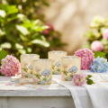 Dekorativ glaslanterne med blomsterdesign til stilfulde boligtilbehør, 8 cm, 4 stk. | Floristik24.dk