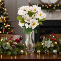 Kunstig julerosbuket, julebuket, 35 cm, 6 stk. | Floristik24.dk