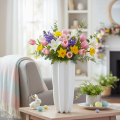 Blomstervase riflet moderne dekorativ vase 38 cm | Floristik24.dk