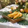 Kunstig banandekoration gul kunstig frugt som ægte 18 cm | Floristik24.dk