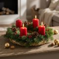 Stråkrans 20/4 cm, sæt med 10 - kransemner til advent, allehelgensdag og dekoration | Floristik24.dk