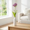 Kunstig blomster papegøje tulipan kunstig dekorativ tulipan lilla 63cm | Floristik24.dk