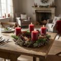 Dekorativ krans, dørkrans, naturlig krans, egemos, Ø30 cm, adventskrans, julekrans | Floristik24.dk