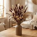 Tørret blomsterarrangement, dekorativt græs, Lagurus Brown L20-50cm 25g | Floristik24.dk