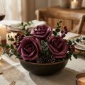 Skumrosa Ø10cm lilla 8 stk | Floristik24.dk