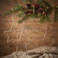 Adventsdekoration, juledekorationsstjerne, dekorativ stjernejute B20cm 5 stk | Floristik24.dk