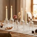 Dekorative flasker lysestage mini vaser glas H11cm 6 stk | Floristik24.dk