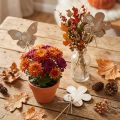 Blomsterprop træsommerfugl dekorative blomster 9cm 12 stk | Floristik24.dk