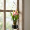 Druehyacint kunstig pink i glas 16cm | Floristik24.dk
