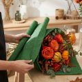 Blomsterhandler crepepapir mørkegrønt 50x250cm | Floristik24.dk