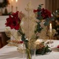 Skelet Blade Kunstige Pileblade Guldgren Deco 63cm | Floristik24.dk