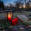 Genfyldningslys til gravlys genopfyldningsindsats gravlamper rød 20 stk | Floristik24.dk
