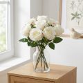Kunstige roser i bundt hvid 30cm 8 stk | Floristik24.dk