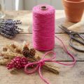 Jutebånd jutesnor dekorativt bånd jute fuchsia Ø3mm 200m | Floristik24.dk