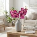 Orkidé flammet kunstig Phalaenopsis lilla 72cm | Floristik24.dk