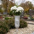 Gravvase polyresin engle motiv vase til indstik H29cm | Floristik24.dk