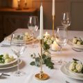 Guldkonisk lysestage, metallysestage, 20 cm høj | Floristik24.dk