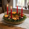 Stråkransfod, 35 cm, sæt med 2, dørkrans, adventskrans | Floristik24.dk