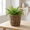 Plantekurv med vinstoklignende design, dekorativ til blomsterpotter og bordpynt | Floristik24.dk