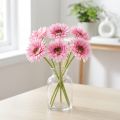 Kunstige Gerbera Haveblomster, Pink, 47cm, 6 Stk. | Floristik24.dk
