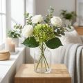 Kunstig hortensia, blomsterdekoration, silkeblomst grøn L44cm | Floristik24.dk
