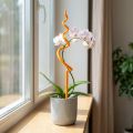 Orkidépæl, plastik, orange, klatrestøtte til orkideer, H64 cm | Floristik24.dk