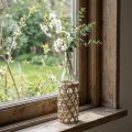 Deco flaske glas glasflaske dekoration flettet Ø9,5cm H31cm | Floristik24.dk