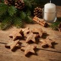 Kokosstjernedekoration natur juledekoration natur 5,5-7cm 30 stk | Floristik24.dk