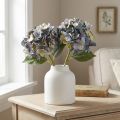 Kunstige blomster i blå hortensia stor Ø15cm L58cm 2stk | Floristik24.dk