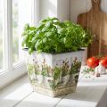 Urtepotte, plantekasse med motiv, plantekasse H13cm B13,5cm | Floristik24.dk