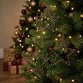 Dekorative stjerner juletræ bærglitter lilla Ø12cm 12 stk. | Floristik24.dk