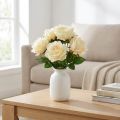 Kunstige Roser Kunstige Blomsterbuket Roser Creme Gul Pick 54cm | Floristik24.dk