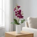 Lille orkidé Phalaenopsis kunstig blomst mørk lilla 30cm | Floristik24.dk