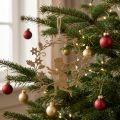 Englekrans, julepynt, engel til at hænge, metal vedhæng Gylden H14cm B15.5 | Floristik24.dk