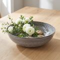 Stilfuld matgrå skål 37 cm -