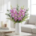Kunstige orkideer 8 lilla blomster Ø3,5cm–5cm 2stk | Floristik24.dk