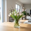 Dekorative fjer til en