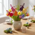 Påskehare blomsterpropper i træ Påskeharer 30,5cm 18 stk | Floristik24.dk