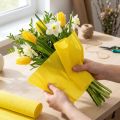 Florist Crepe Paper Gul 50x250cm | Floristik24.dk