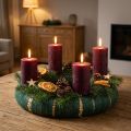 Kransindpakningstape 6 cm romersk indpakningstape fleece til halmkranse | Floristik24.dk