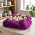 Sisal græs til kunsthåndværk, håndværksmateriale naturmateriale lilla 300g | Floristik24.dk